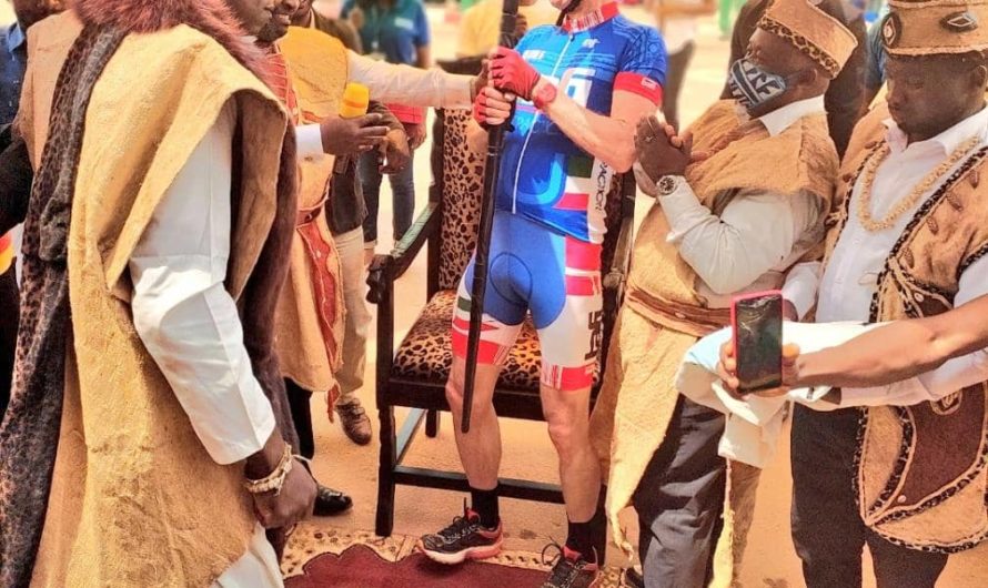 Randonnée Cycliste de Christoph Guilhou , ‘ambassadeur de France au Cameroun dans le département de la Kadey , on en parle encore.